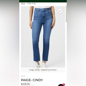 PAIGE Indigo Straight-Leg Jeans